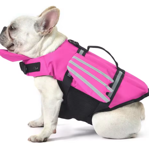 Gilet de sauvetage Fitzano rose pour chien