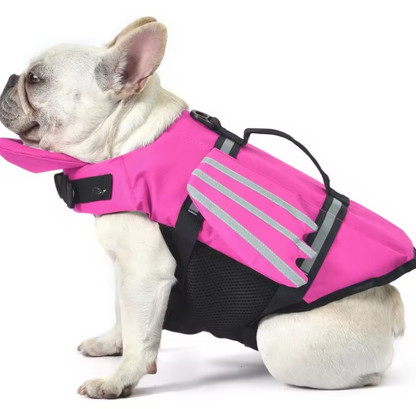 Gilet de sauvetage Fitzano rose pour chien
